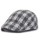 thumbnail image 1 of Gorra plana en forma de pata de gallo Gatsby Newsboy en mezcla de lana para hombre, 1 of 2