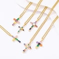thumbnail image 2 of Fashion Multi-Color Zircon Cross Pendant Necklace - Trendy and Stylish Jewelry for Women, 2 of 9