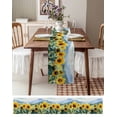 thumbnail image 3 of Summer Sunflowers Table Runner 120 Inches, Country Mountain Nature Landscape Bed Runner Dresser Scarves Tabletop for Indoor Outdoor Parties/Ceremony/Banquet, 13"x 120", 3 of 8