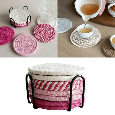 

Set Of Cup Holders For Beverages And Coffee Tables Insulated Mat Mug Mat Plate Mat Set Christmas Tall Dining Table Set round Place Mats Indoor Dining Small Mats for Tables Dining Table And Mat