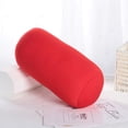 thumbnail image 3 of Lumbar Support Pillow, Back Support Pillow, 16X6 In, Cylindrical Microbead Pillow, Nap Resting, Office Use, Black, 1 Pc, 3 of 8