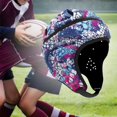 thumbnail image 3 of Rugby Helmet, Soft Padded Headgear, Flag Football Guard Soccer Headgear for Youth Kids Child, 3 of 5