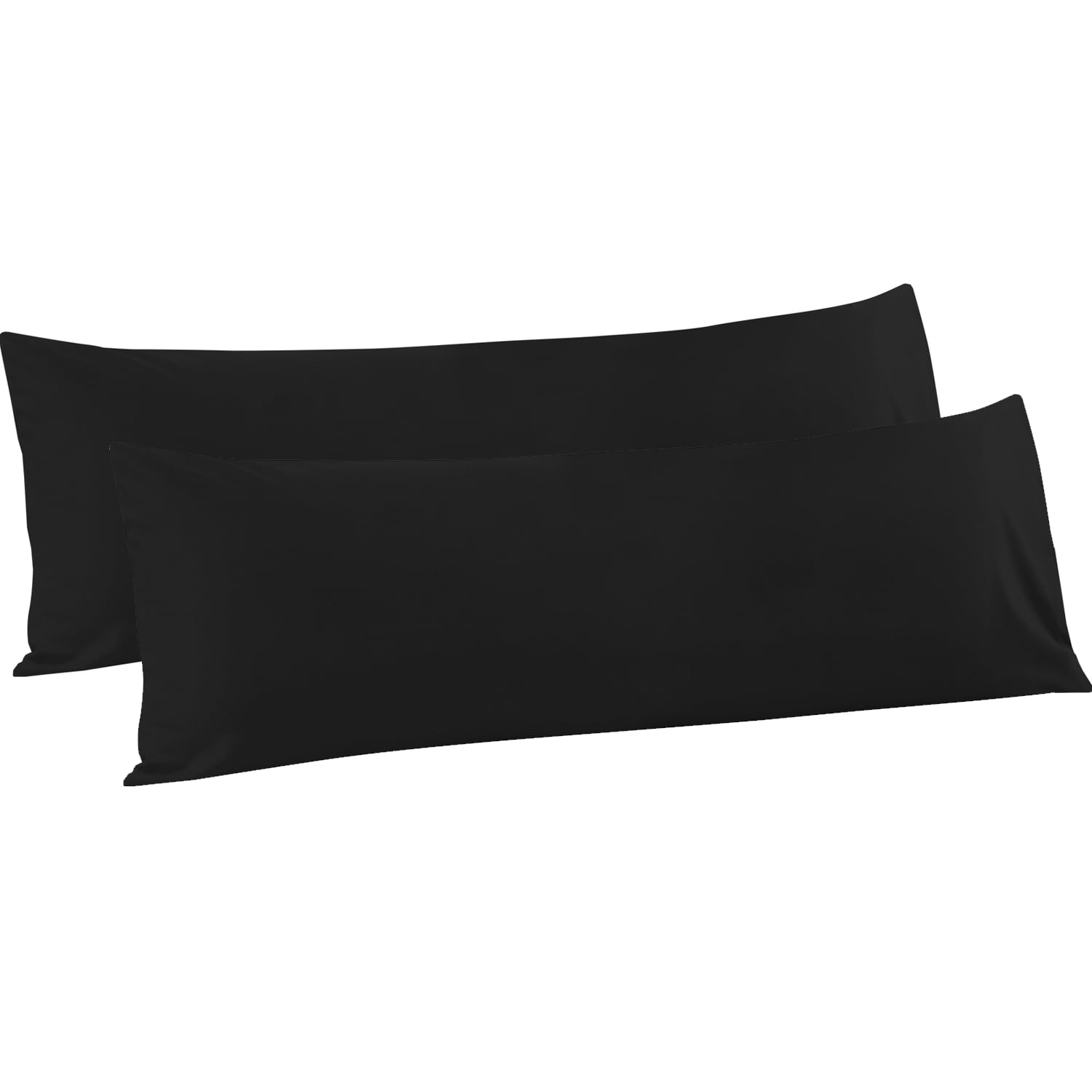 FLXXIE 2 Pack 100 Brushed Microfiber Body Pillow Covers, Ultra Soft