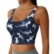 thumbnail image 2 of Balery Cute Shark Sujetadores deportivos con espalda cruzada para mujer, acolchados, sin costuras, de alto impacto, ideales para yoga, gimnasio, entrenamiento y fitness.-Small, 2 of 8