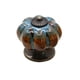 thumbnail image 1 of Armario de estilo calabaza redondo Zulema Azul Perillas de extracción de calabaza, 1 of 7