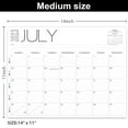 thumbnail image 2 of 2023-2024 Desk Calendar - Desk Calendar from July 2023 to June 2024, 14 x 11 Inches, 12 Monthly Desktop Calendar with Week Numbers, Thick Paper and Ruled Blocks for Home, School and Office, 2 of 7