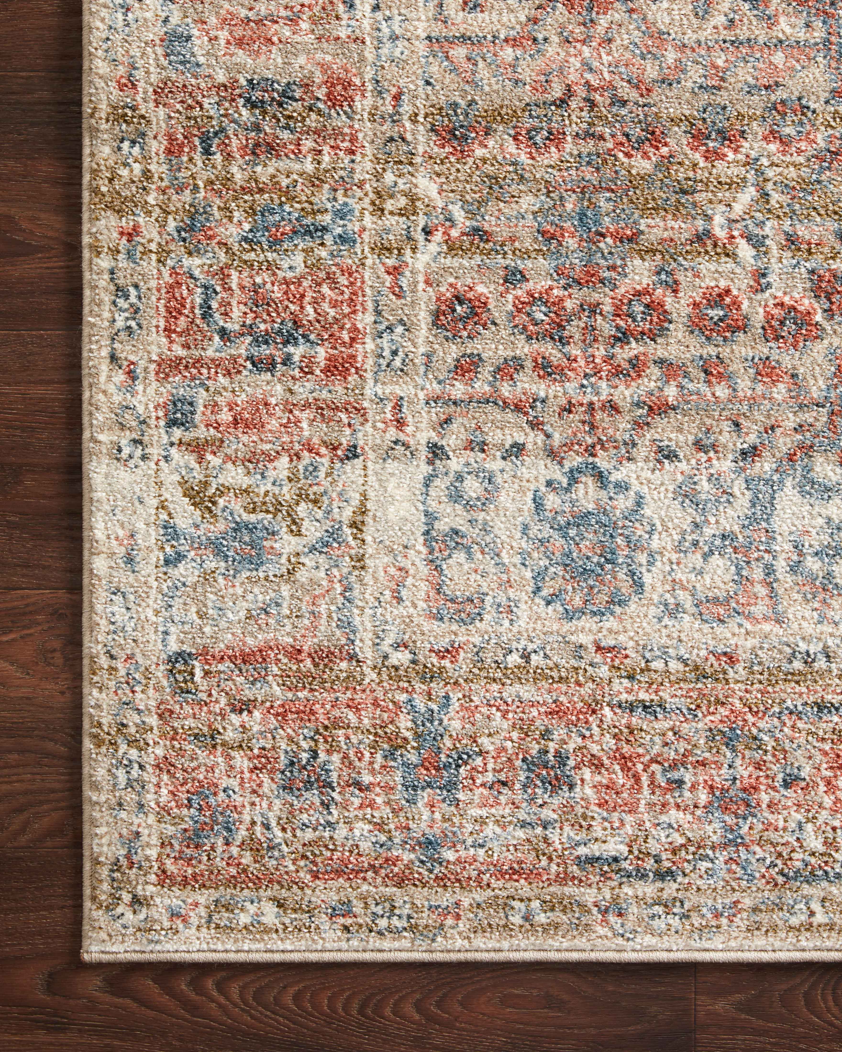 Loloi Saban SAB-05 Oriental Sand / Rust Area Rug 5'-3" x 7'-6"