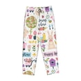 thumbnail image 4 of Sigee Spring Flowers Birds Print Women's Soft Pajama Pants - Breathable and Comfortable Lounge Sleep Bottoms with Elastic Waistband and Pockets-Small, 4 of 9