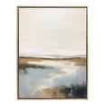 thumbnail image 3 of Kate and Laurel Sylvie Beaded Idyllic Retreat Vintage Framed Canvas Wall Art by Amy Lighthall, 31.5x41.5 Gold, Abstract Watercolor Landscape Art for Wall, 3 of 7