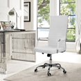 thumbnail image 2 of Homall High-Back Ergonomic Office Chair with Lumbar Support and Armrest, PU Leather Conference Chair, White, 2 of 7