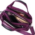 thumbnail image 5 of Women's waterproof nylon crossbody bag, multi bag shoulder bag, travel bag, and handbag-purple, 5 of 5
