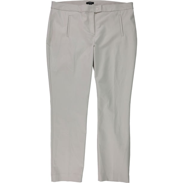 Alfani Pantalones de vestir con control de barriga para mujer, Beige, 4 Alfani Pantalones