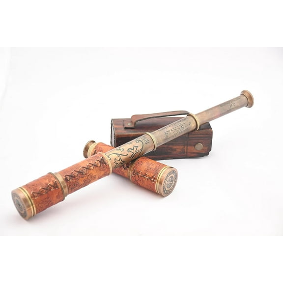 Personalized Brass Working Telescope, Engraved Spyglass, Vintage Maritime Steampunk Present, Gift For Him