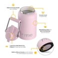 thumbnail image 3 of RTIC Half Gallon Ceramic Lined Insulated Outback Water Bottle Jug, Leak Proof, Pale Pink, 3 of 7