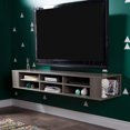 City Life Wall Mounted Media Console 66\u201D Wide Extra Storage