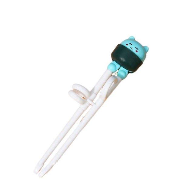 ZHAOCHENG Palillos de entrenamiento para bebés para niños - Utilice material completamente inofensivo - Diseño de hebilla antidislocación - Incluye caja portátil VERDE