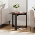 thumbnail image 2 of Gymax End Table Industrial Sofa Side Table w/ Metal Frame for Small SpaceBedroom, 2 of 10