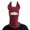 Pure color date red, variant on Adult Winter Ox Horn Hat Knit Hat Handmade Ox Horn Shape Soft Hat Casual Wear