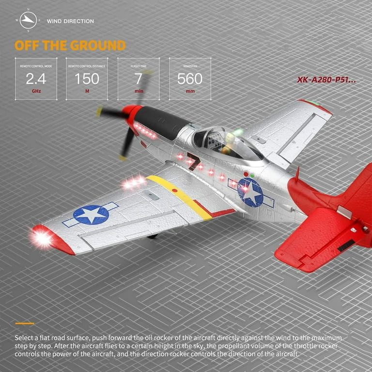 Bruce & Shark RC Plane with 2.4GHz 4 Channel Brushless Jet