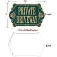 thumbnail image 2 of Private Driveway Signs 12" x 8" Private Drive Sign No Trespassing Private Road Signs Metal Sturdy Rust Aluminum Weatherproof Sturdy Easy to Install Outdoor 2 Pack$$Safety & Emergency, 2 of 7