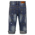 thumbnail image 2 of KIDSCOOL SPACE Baby Boys Little Kid Elastic Ripped Jeans StoneWashed Pants,5-6 Years, 2 of 7