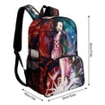 thumbnail image 2 of Demon Slayer Nezuko Backpack Bookbag Casual Daypack Travel Backpacks for Work Hiking Camping, 2 of 8