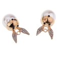 thumbnail image 4 of AMLESO 5 Pieces Alloy Pendant Pearls Accessory Jewelry DIY 2x3.5cm Rabbit Ears, 4 of 8