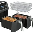 thumbnail image 5 of Air Fryer Rack Multifunction Three Layer Stackable Compatible with NINJA Foodi Dual Zone Oil-Free Fryer [AF400EU]/[AF300EU], Air Fryer Accessory, 5 of 5