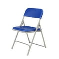 thumbnail image 3 of (Pack of 4) NPS 800 Series Premium Lightweight Plastic Folding Chair, Blue, 3 of 8