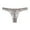 Grey, variant on Women's Panties Comfortable Seamless Low Rise Lace Backless Briefs with Floral Embroidery and Lightweight Sheer Design for Everyday Wear Black L