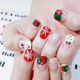 thumbnail image 5 of Envolturas de uñas navideñas, lindas pegatinas de uñas de gel, autoadhesivas para manicura, 5 of 5