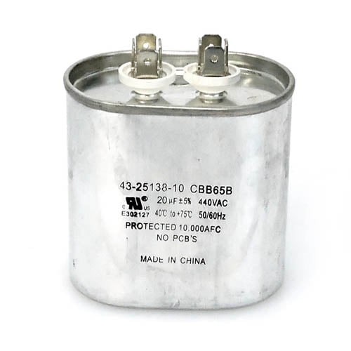 43-25138-10 - OEM Rheem Oval Capacitor 20 uf 440 Volt
