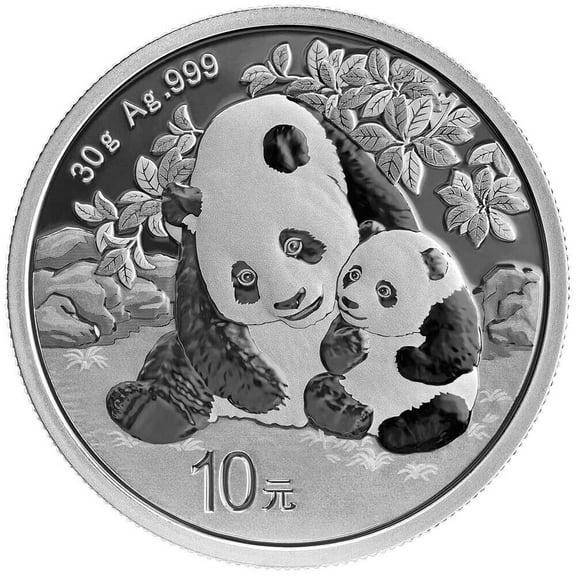 2024 China 30 gram .999 Fine Silver Panda BU - In Capsule