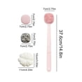 thumbnail image 2 of Back Scrubber for Shower, 4 In 1 Long Handle Body Wash Brush, Double Sided Multifunctional Body Brushes, Body Scrubber Bath Brush for Boys, Girls, Kids, 2 of 9