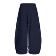 thumbnail image 4 of Grblisyd Girls Sweatpants Barrel Pants Baggy Wide Leg Drawstring Open Bottom Casual Sweat Pants with Pockets, 4 of 5