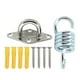 thumbnail image 1 of Swing Hanger Set Burr Free High Hardness 551lb Capacity Stainless Steel Ceiling Hanging Kit for Swings for Hammock, 1 of 8