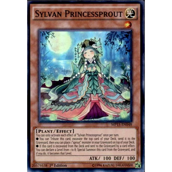 YuGiOh 2015 Mega-Tin Mega Pack Super Rare Sylvan Princessprout MP15-EN048