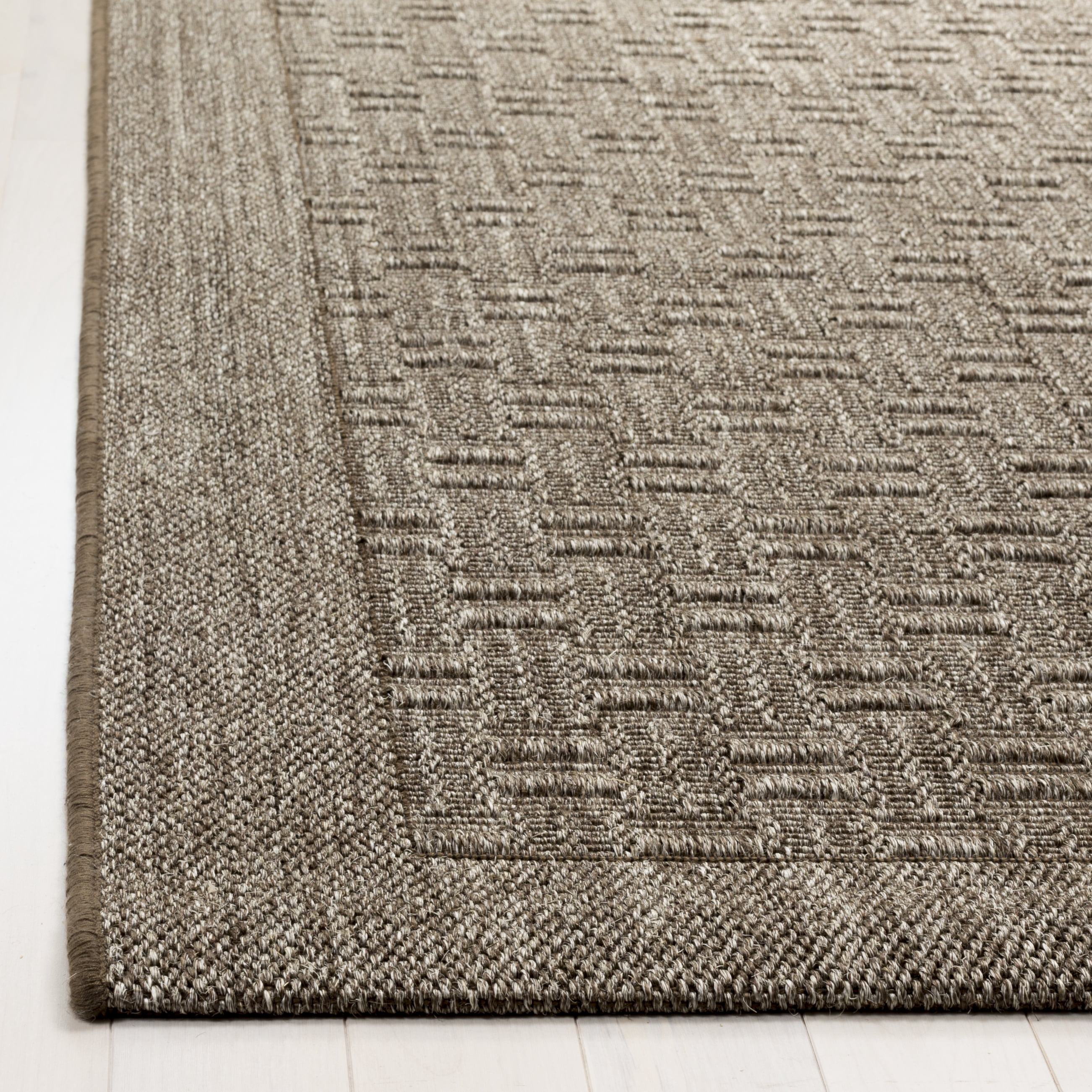 SAFAVIEH Palm Beach Kenyon Geometric Area Rug, Silver, 4' x 6'