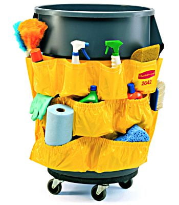 Rubbermaid 1913171 Caddy Bag for Brute Container Yellow for sale online 