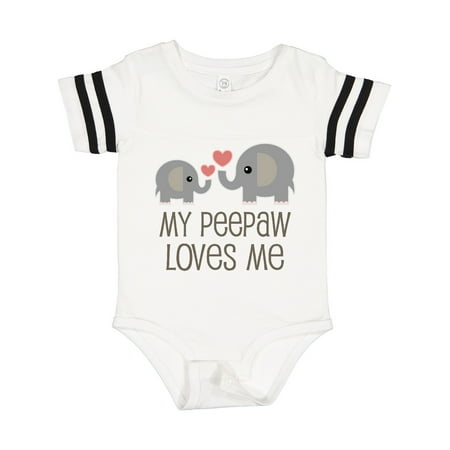 

Inktastic My Peepaw Loves Me Grandchild Gift Baby Boy or Baby Girl Bodysuit