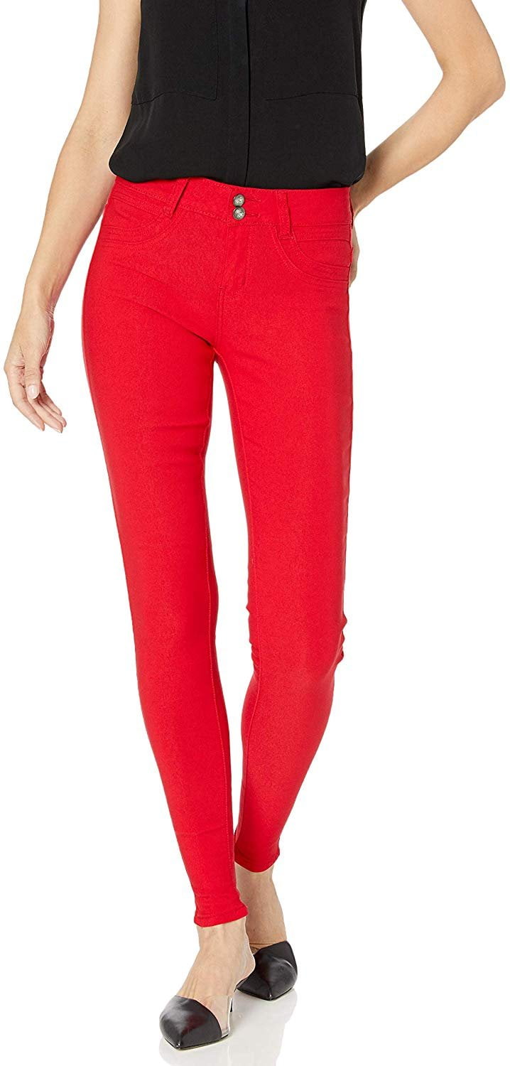 ladies red jeans