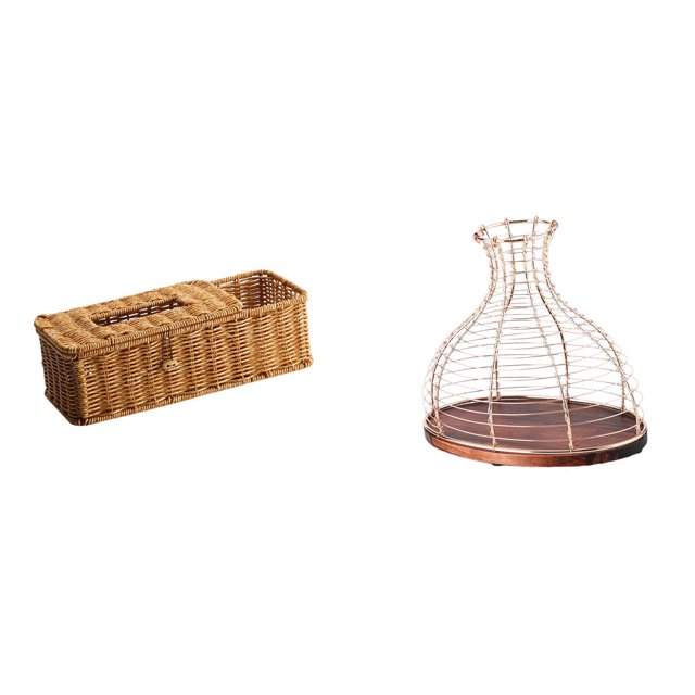 Elegante Caja De Almacenamiento Multiusos Para La Decoración De La Cocina Y El Dormitorio. Práctico Soporte Para Pañuelos Y Control Remoto. Moderno Colector De Corchos De Vino. Jarrón De