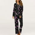 thumbnail image 1 of Puntoco Conjuntos de pijamas cómodos para mujer, pijamas de manga larga y pantalones largos para mujer y hombre, ropa de casa sexy para mujer, 1 of 5