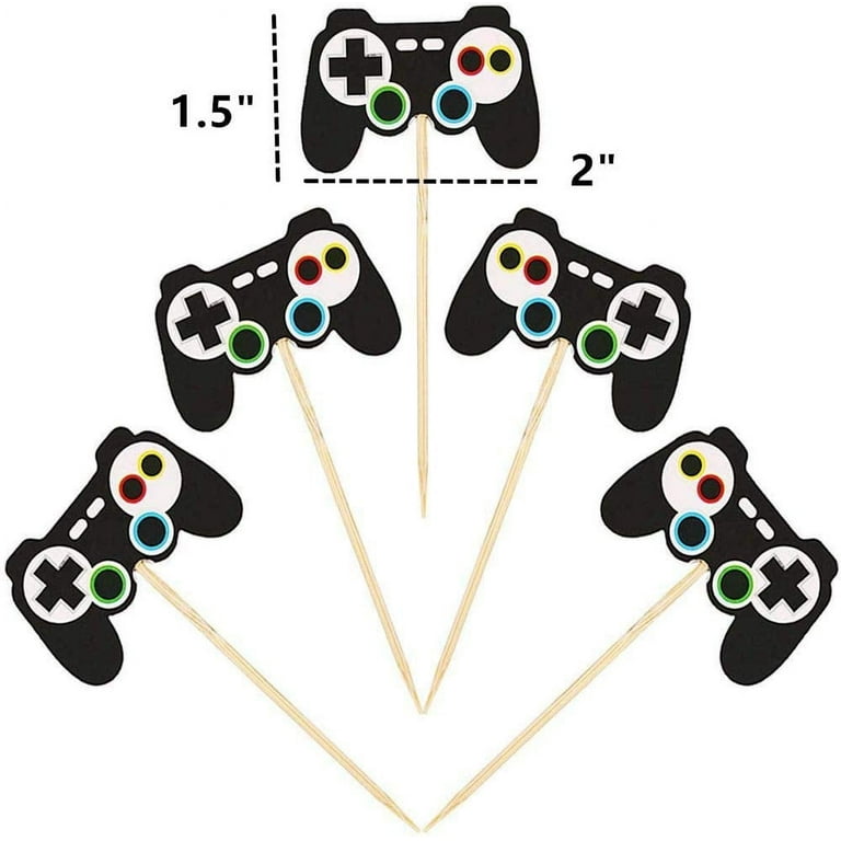 game-on-video-game-birthday-cake-toppers-by-laventy-25-count-walmart-com for Free Printable Video Game Cupcake Toppers GAME ON Video Game Birthday Cake Toppers, by LaVenty (25 Count) - Walmart.com for Free Printable Video Game Cupcake Toppers