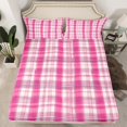 thumbnail image 2 of Manfei Teens Children Retro Grid 4-Piece Full Size Sheets,Abstract Vintage Plaid Bed Sheets,Geometric Theme Lightweight Sheet Sets,Super Cozy Room Decor, 2 of 7