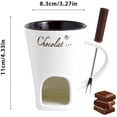 thumbnail image 7 of Sweet Fondue Cup, Fondue Cups Tealight, Chocolates Fondues Mug, Ceramic Chocolate Melting Cup, Chocolate Melting Fondues Mugs Set of with Forks for Date Night Birthday Wedding Gifts(All), 7 of 7