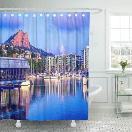 Yusdecor Ocean Townsville Marina City Skyline Sunset Photography Tropical Seascape Bathroom Decor Bath Shower Curtain 60x72 Inch Walmart Canada