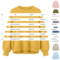 thumbnail image 2 of Women's Fall Winter Neck Pullover Sweater Casual Soft Loose Fit Long Sleeve Knit for Daily Wear, 2 of 3