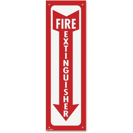 COSCO, COS098063, Fire Extinguisher Sign, 1 Each, Red Frame,White Background