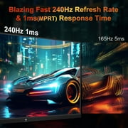 Z-EDGE 25 inch Gaming Monitor 1080P 240Hz 1ms MPRT FHD VA Panel 350cd/m² Brightness Computer monitor